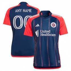 Men New England Revolution Custom 2024 25 Home Replica Navy