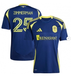 Mens Nashville SC Walker Zimmerman adidas Navy 2025 The Heart of Nashville Kit Replica Player Jersey