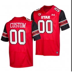 NCAA UTAH Customized Jersey Red