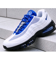 Men Nike Air Max 95 White Blue 95 Shoes