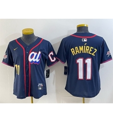 Women American League 11 Jos E9 Ram EDrez Navy 2025 All Star Edition Limited Stitched Baseball Jersey 28Run Small 29 Women American League 11 Jos E9 Ram EDrez Navy 2025 All Star Edition Limited Stitched Baseball Jersey 28Run Small 29