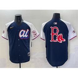 Men American League Boston Red Sox Team Big Logo Navy Alternate 2025 All Star Edition Limited Stitched Baseball Jersey Men American League Boston Red Sox Team Big Logo Navy Alternate 2025 All Star Edition Limited Stitched Baseball Jersey