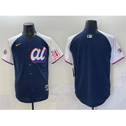 Men American League Detroit Tigers Blank Navy Alternate 2025 All Star Edition Limited Stitched Baseball Jersey Men American League Detroit Tigers Blank Navy Alternate 2025 All Star Edition Limited Stitched Baseball Jersey