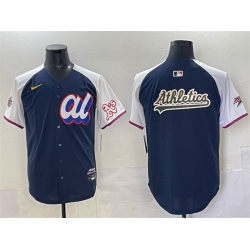 Men American League Oakland Athletics Team Big Logo Navy Alternate 2025 All Star Edition Limited Stitched Baseball Jersey Men American League Oakland Athletics Team Big Logo Navy Alternate 2025 All Star Edition Limited Stitched Baseball Jersey