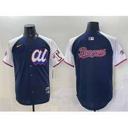 Men American League Texas Rangers Team Big Logo Navy Alternate 2025 All Star Edition Limited Stitched Baseball Jersey Men American League Texas Rangers Team Big Logo Navy Alternate 2025 All Star Edition Limited Stitched Baseball Jersey
