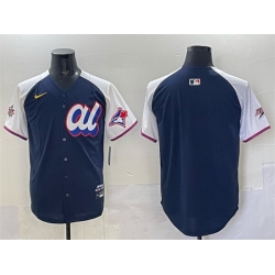 Men American League Toronto Blue Jays Blank Navy Alternate 2025 All Star Edition Limited Stitched Baseball Jersey Men American League Toronto Blue Jays Blank Navy Alternate 2025 All Star Edition Limited Stitched Baseball Jersey
