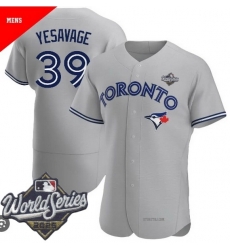 Men Toronto Blue Jays 39 Trey Yesavage Cool Base Stitched Baseball Jersey Gray Men Toronto Blue Jays 39 Trey Yesavage Cool Base Stitched Baseball Jersey Gray