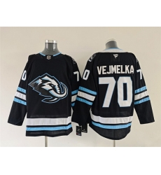 Men Utah Mammoth 70 Karel Vejmelka Navy 2025 Stitched Jersey