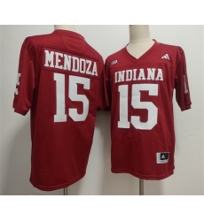 Men Indiana Hoosiers 15 Fernando Mendoza Red Stitched Basketball JerseyS
