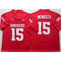 Men Indiana Hoosiers 15 Fernando Mendoza Red Stitched Basketball Jersey