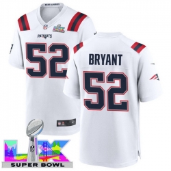 Men Women youth New England Patriots #52 Marcus Bryant 2025 2026 Super Bowl LX F U S E Stitched NFL Jersey White