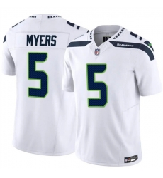 Men Seattle Seahawks 5 Jason Myers White 2025 F U S E Vapor Untouchable Limited Stitched Football Jersey Men Seattle Seahawks 5 Jason Myers White 2025 F U S E Vapor Untouchable Limited Stitched Football Jersey