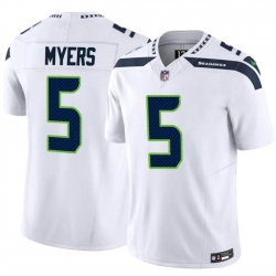 Men Seattle Seahawks 5 Jason Myers White 2025 F U S E Vapor Untouchable Limited Stitched Football Jersey
