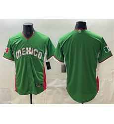 Men Mexico Baseball Blank Green 2026 World Baseball Classic Stadium Stitched Jersey