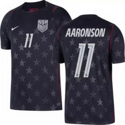 Men 11 Brenden Aaronson USMNT 2026 Home Stadium Replica Jersey 2