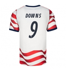 USA 2026 FIFA World Cup Soccer White Jersey Set ( Have Shorts ) Damion Downs #9 USA 2026 FIFA World Cup Soccer White Jersey Set ( Have Shorts ) Damion Downs #9