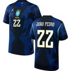Women 22 Brazil National Team Joao Pedro 2026 Home Jersey 2