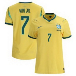 Women 7 Brazil National Team Vini Jr 2026 Home Jersey 3