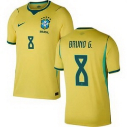 Women 8 Brazil National Team Bruno Guimaraes 2026 Home Jersey 2