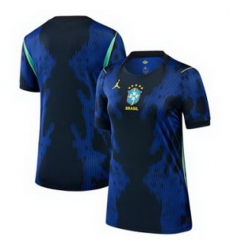 Women Women 0 Brazil National Team Blank 2026 Home Jersey 3