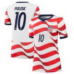 Women 10Christian Pulisic USMNT 2026 Stadium Replica Jersey   4