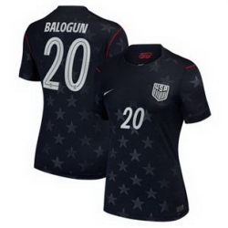 Women 20Folarin Balogun USMNT 2026 Stadium Replica Jersey   3