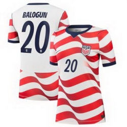 Women 20Folarin Balogun USMNT 2026 Stadium Replica Jersey   4