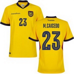 Women 23 Ecuador Moises Caicedo Away Replica Jersey   1