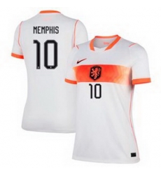 Women 10 Netherlands National Memphis Depay 2026 Away Stadium  4