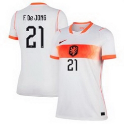 Women 21 Netherlands National Frenkie de Jong 2026 Away Stadium  4