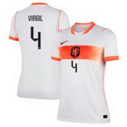 Women 4 Netherlands National Virgil van Dijk 2026 Away Stadium  4