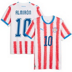 Women 10 Paraguay Miguel Almiron Replica Away Jersey 2026429 1
