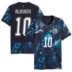 Women 10 Paraguay Miguel Almiron Replica Away Jersey 2026429 2