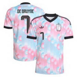 Women 7Kevin De Bruyne Belgium Jersey   2