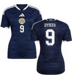 Women 9 Scotland Lyndon Dykes 2026 Home Replica Jersey 2
