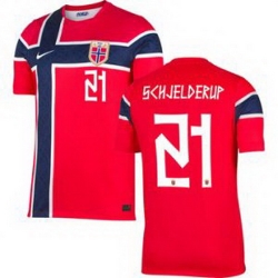 Youth 21 Norway Andreas Schjelderup Home Stadium Replica   1