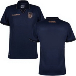 Youth 0 Ecuador Blank Away Replica Jersey   2