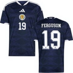 Youth 19 Scotland Lewis Ferguson 2026 Home Replica Jersey 1