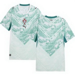 Youth 0 Portugal Replica Blank Long Sleeve Away Jersey   1