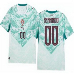 Youth 00 Portugal Replica Custom Long Sleeve Away Jersey   1