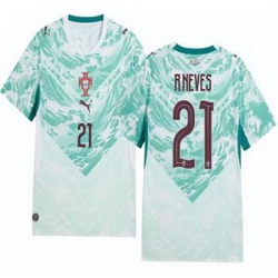 Youth 21 Portugal Replica Ruben Neves Long Sleeve Away Jersey   1