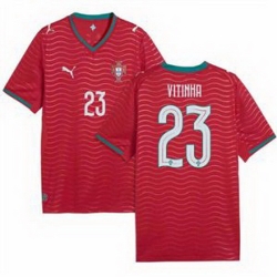 Youth 23 Portugal Vitinha Home Replica Jersey   1