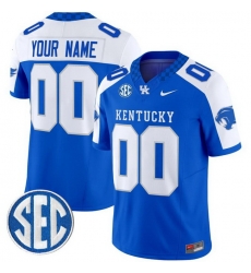 Custom Men Kentucky Wildcats Royal Alternate Vapor Limited Stitched Jersey Custom Men Kentucky Wildcats Royal Alternate Vapor Limited Stitched Jersey