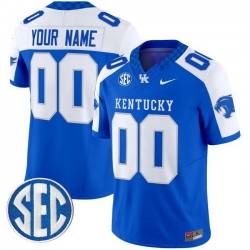 Custom Men Kentucky Wildcats Royal Alternate Vapor Limited Stitched Jersey